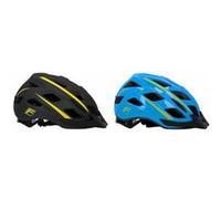 Fischer Bikes Casque VTT Urban Montis Taille S/M 52-59 cm Noir/Jaune avec anneau intérieur éclairé