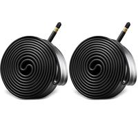 fischer Chambre à air pour vélo 26", Moyen, Valve de Voiture, Noir, Taille Unique (Lot de 2)