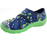 Fischer Chausson de football pour enfants avec fermeture velcro et antidérapant 551830, Taille:31 EU, Couleur:Bleu