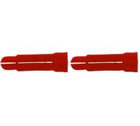 fischer - Cheville à Expansion en polypropylène P 8 C Multi-usages - Boîte de 100 8 x 34 mm Rouge (Lot de 2)