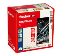 fischer Cheville autoforeuse pour plaques de carton plâtre fischer DuoBlade S avec vis Quantité:20