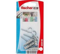 FISCHER - Cheville autoperce metal gkm av.crochet blister de 4