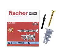 Fischer Chevilles pour plaques de plâtre GKS - nylon avec vis - 50 pièces