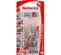 Fischer Cheville bi-matière DUOPOWER 8 x 40 WH avec crochets d'angle - 535219