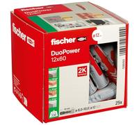 Fischer Cheville DUOPOWER 12 x 60 mm LD bi-matière 2 éléments Boîte de 25
