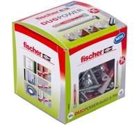 Fischer Cheville DUOPOWER 6x50 bi-matière multi-matériaux avec vis à tête cylindrique – Boîte de 50