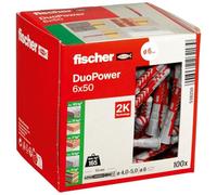Fischer 538250 DUOPOWER 6x50 LD Cheville 2 éléments 50 mm 6 mm 100 pc(s)