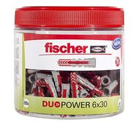 fischer - Cheville bi-matière et tous matériaux DuoPower 6x30 / RoundBox de 200 chevilles