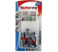 FISCHER - Cheville duoblade avec vis tête ronde blister de 6