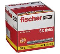 fischer - Cheville en nylon tous matériaux SX8x65 / boîte de 50