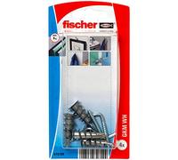 Fischer - Cheville métallique Auto foreuse pour Plaque GKM avec Crochet Droit, 4 pièces - FISCH646106