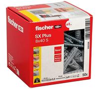 Fischer 568208 ancrage à vis et cheville murale 50 pièce(s) Kit de fiches murales et vis