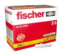 FISCHER - Cheville nylon S 6 boite 100p.