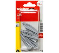 fischer - Cheville pour béton cellulaire GB 8 / Blister de 4