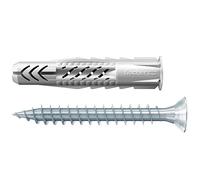 fischer - Cheville pour tous les matériaux de construction UX 6x35 avec collerette et vis/boîte de 25