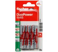Fischer Befestigungssysteme Chevilles universelles DUOPOWER Ø8 x 65 mm Blister de 8