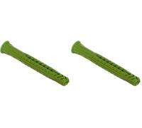 fischer - Cheville Tous matériaux UX Green 6x50 avec collerette, fabriquée à Base de matières premières renouvelables/Boîte de 40, Vert (Lot de 2)