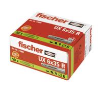 fischer - Cheville pour tous les matériaux de construction UX 6x35 avec collerette/boîte de 50