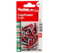 Fischer Cheville DuoPower 6 x 30 K NV – 2 éléments, 30 mm, 6 mm – 1 set