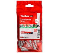 Fischer - Chevilles - 30 chevilles bi-matière DUOPOWER Ø8 x 40 mm sans vis -
