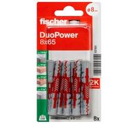 Fischer - Chevilles - Blister de 8 chevilles universelles DUOPOWER Ø8 x 65 mm -