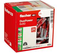 Fischer 538250 DUOPOWER 6x50 LD Cheville 2 éléments 50 mm 6 mm 100 pc(s)