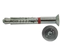 Fischer Chevilles métalliques en acier TA M 6/30 SK V avec vis TSP, tête évasée plate (50 pz.)