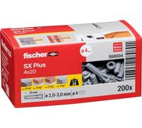 Fischer Chevilles SX 4x20 200 pcs.