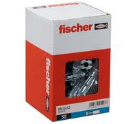Fischer - Chevilles type Molly - Boîte de 50 chevilles placo HM Ø6 x 52 mm sans vis - Fischer