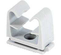 fischer - Clip tube FC 12-16 GR pour maintenir câbles et tuyaux de différents diamètres/Boite de 50