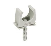 fischer - Clip tube SF plus RC IEC 20 pour la fixation de tuyaux avec cheville pré-montée/Boite de 100