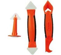 Fischer Darex Kit de rénovation joints mastic - 3 outils - 4355 Orange, avec embouts/parties vert clair et noir