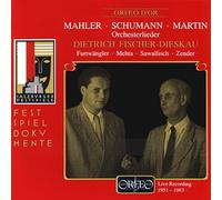 Fischer-Dieskau : Lieder Avec Orchestre