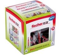 Boîte de 50 chevilles Duopower avec vis FISCHER 538255 Ø6 x 50 mm