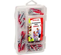 Fischer Chevilles DuoPower-Box mini 553109 – 85 pièces universelles rouge
