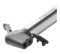 Fischer Bikes Mini pompe à air - kit réparation intégré, tête Duo, alu, AV/DV/SV, argenté