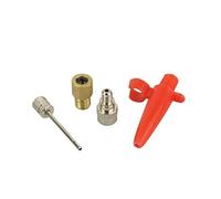 Fischer Fahrrad 85618 85618 Set Adaptateur de Pompe à air métal, Rouge