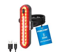 Fischer Bikes Feu arrière de vélo LED à batterie Noir
