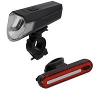 FISCHER FAHRRAD Kit déclairage de vélo LED à batterie noir