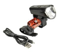 Fischer Fahrrad Kit D'éclairage Pour Vélo 85344 Led Unicolore À Batterie Noir