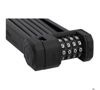 Fischer Bikes Antivol pliant PROTEC FN110 Cadenas à combinaison 4 rouleaux Noir 110 cm