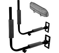 Fischer Support Mural pour Coffre de Toit, Support en métal, avec matériel de Montage, Rangement Peu encombrant pour Garage et Cave, Polyvalent, Charge maximale 40 kg, Noir