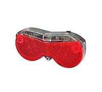 Fischer Fahrradbeleuchtung/LED Rückleuchte für Gepäckträger, orange, uni