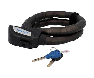 Fischer Fahrradschloss/Gliederschloss Ã˜ 24 mm Länge 90cm, Black - Black