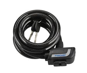 Fischer Fahrradschloss/Spiralschloss Ø 13mm Länge 180cm, Noir
