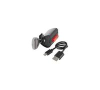 FISCHER Feu arrière de vélo sur batterie TWIN, éclairage sol
