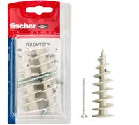 Fischer FID II Plus 80 mm, 2 chevilles avec vis pour manteau, isolantes, utilisables avec cheville chimique, 573825