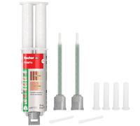 Fischer Fill and Fix Réparation Trous Chevilles, Charnières Meubles et Fixations sur Mur et Bois, Résine bi-composante, 51098