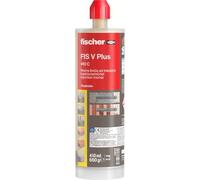 Fischer FIS V PLUS 410C - Ancrage chimique structurel pour béton et maçonnerie, cartouche de 410 ml avec 2 mélangeurs, pour pistolet à silicone, résine hybride haute performance