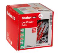 Fischer DUOPOWER 8x65 LD Cheville 2 éléments 65 mm 8 mm 538251 50 pc(s)